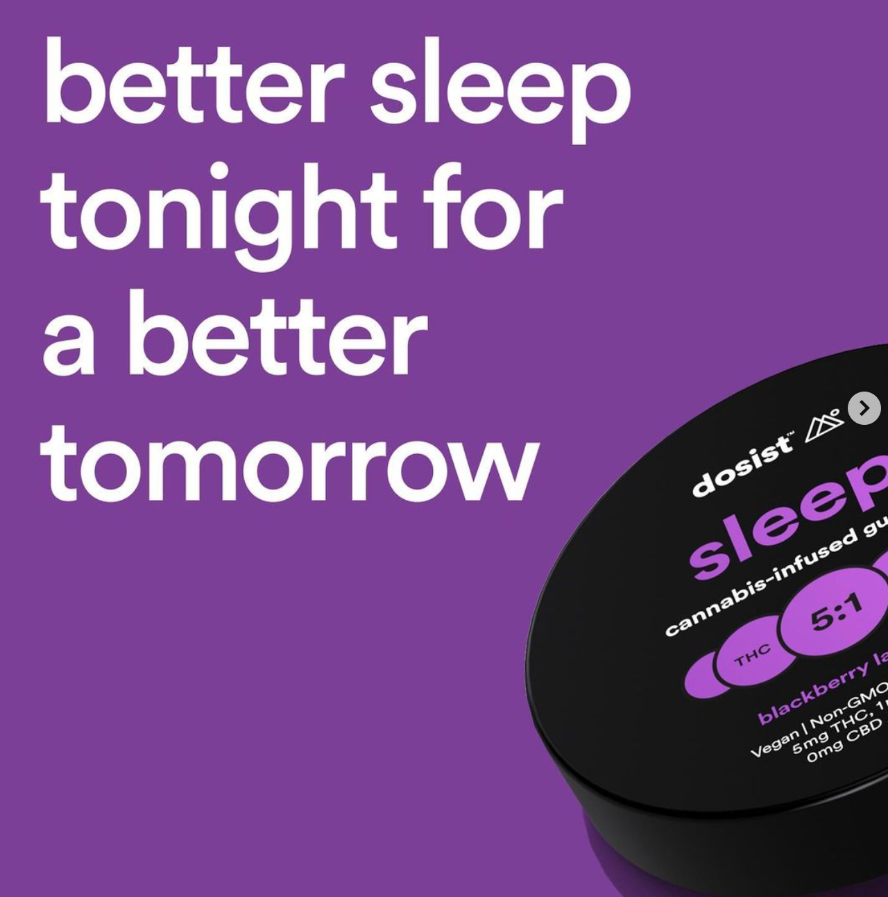 The Sleep gummy by Dosist contains CBN